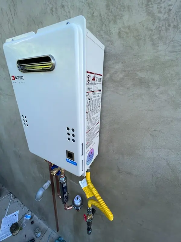 Tankless water heater installation for Regency homes
